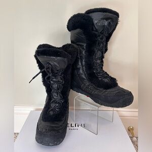 North Face Icepick Puffer Boots black 9.5 size